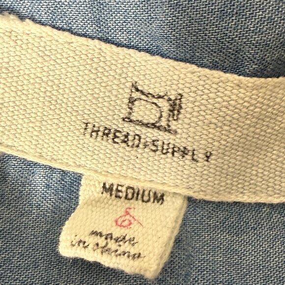 Thread & Supply Size Medium Denim Blue Dress - Picture 2 of 8